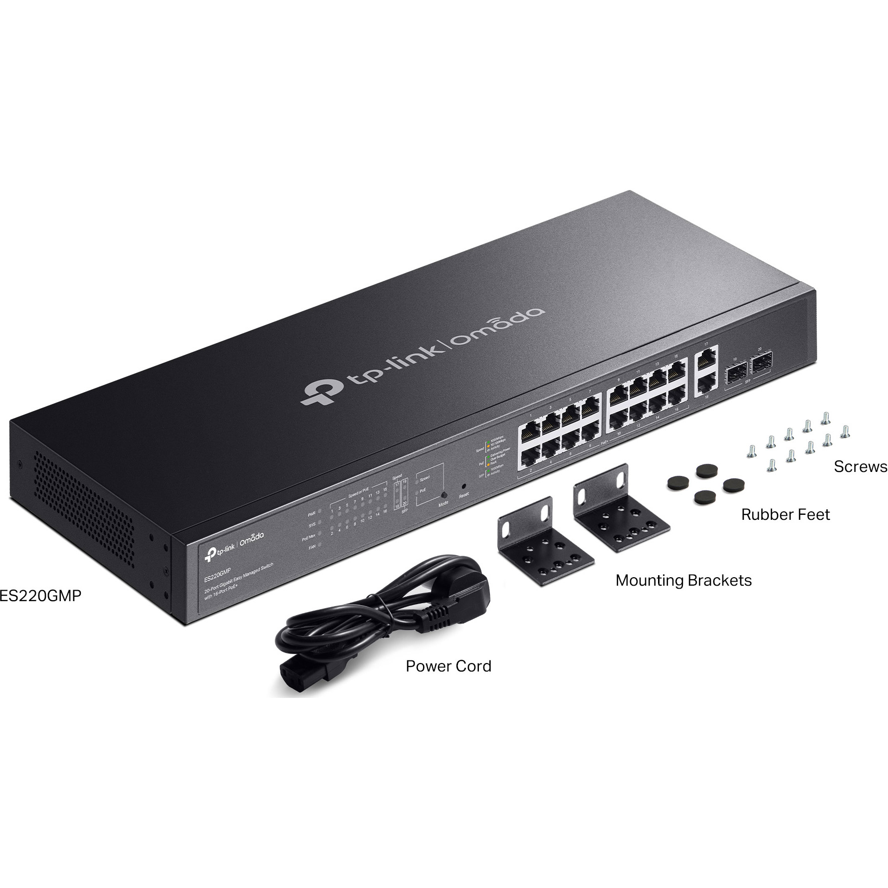 Коммутатор TP-LINK Omada ES220GMP
