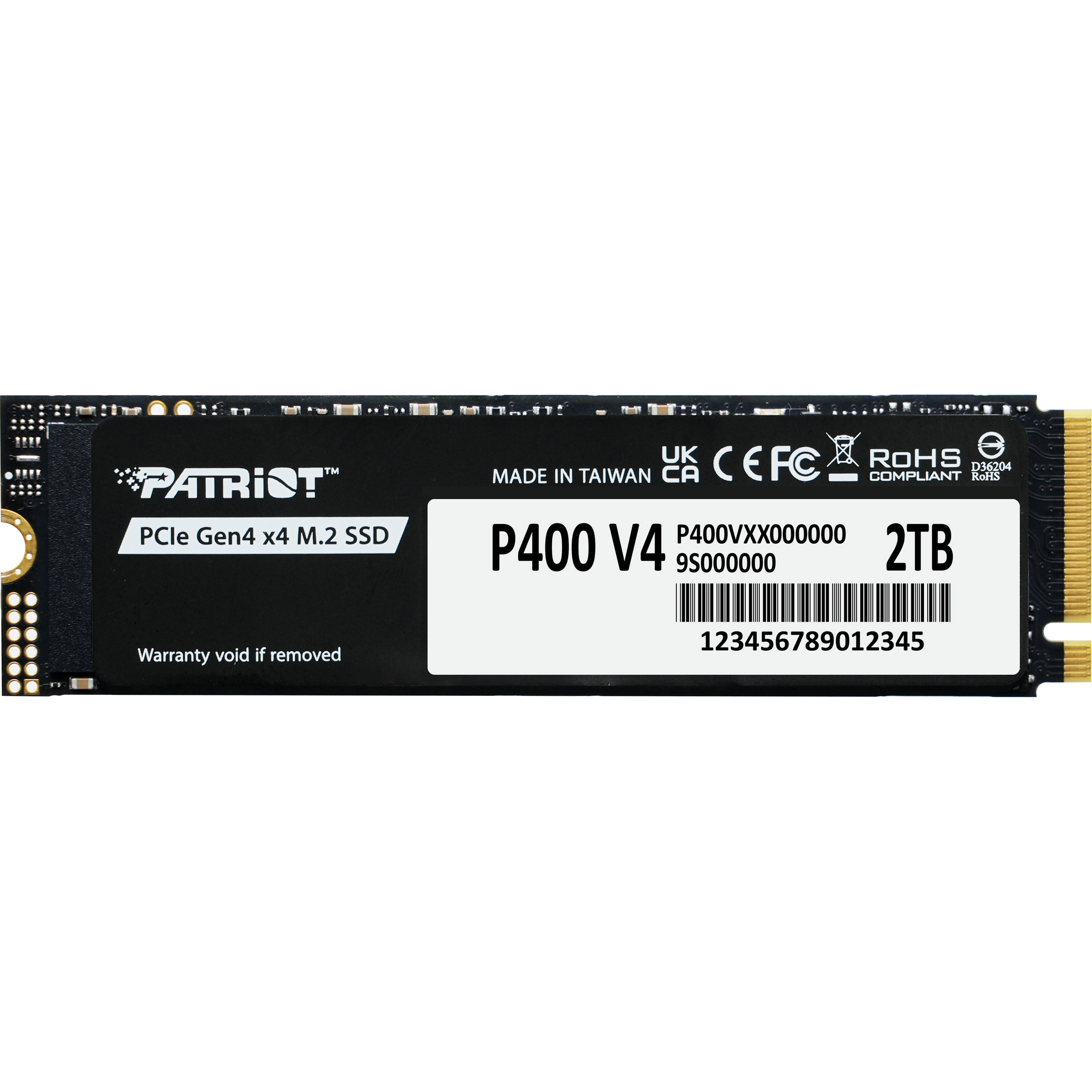 SSD диск PATRIOT P400 V4 2TB M.2 NVMe (P400VP2TBM28H)