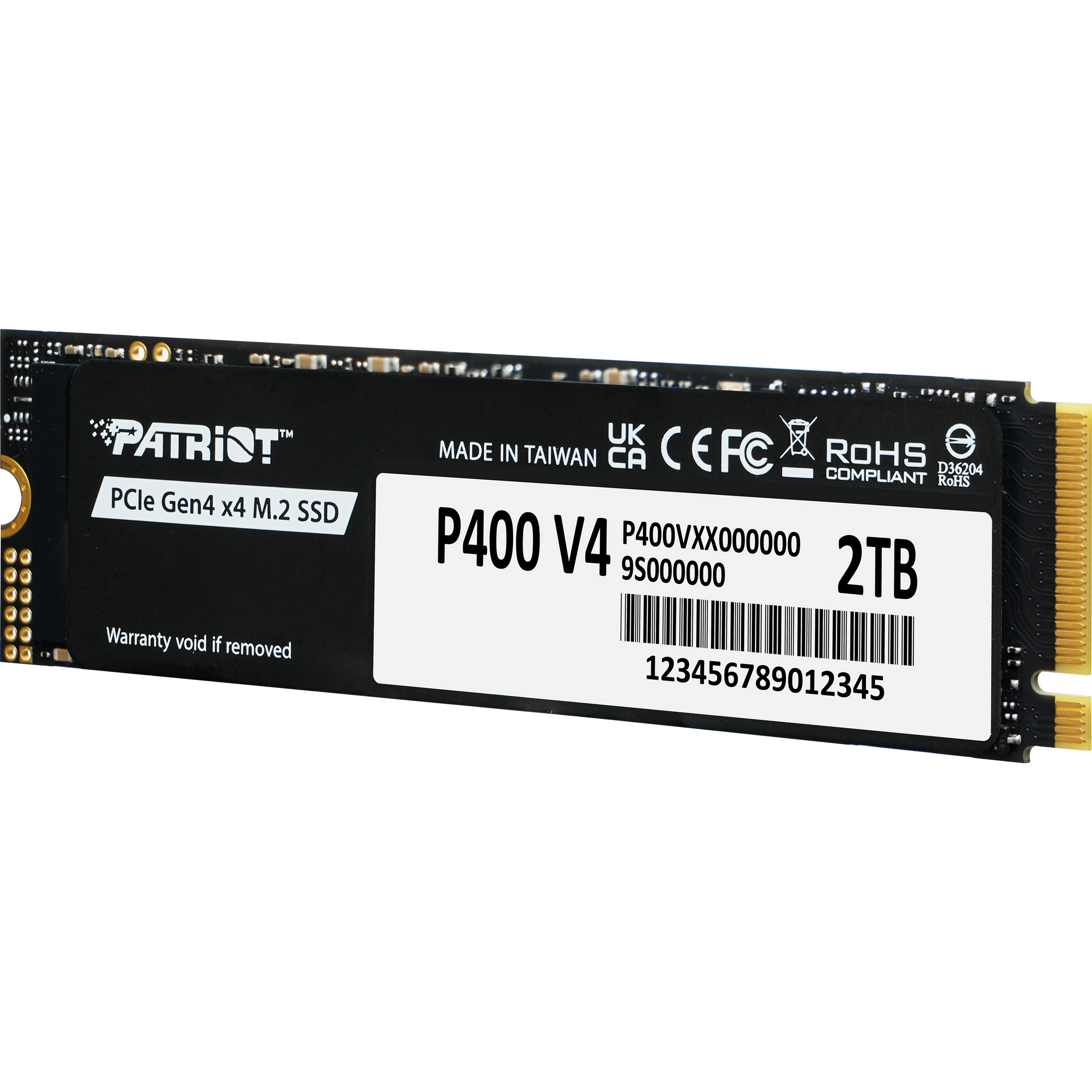 SSD диск PATRIOT P400 V4 2TB M.2 NVMe (P400VP2TBM28H)