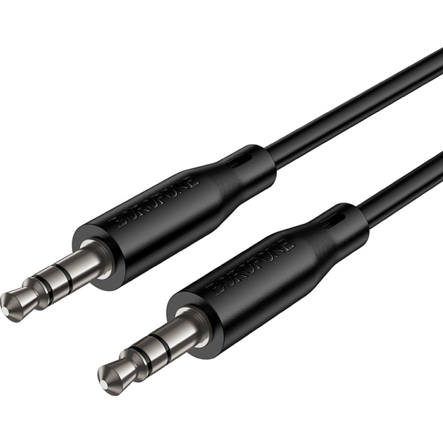 Кабель BOROFONE BL26 Standard AUX Audio Cable mini-jack 3.5mm 1м Black