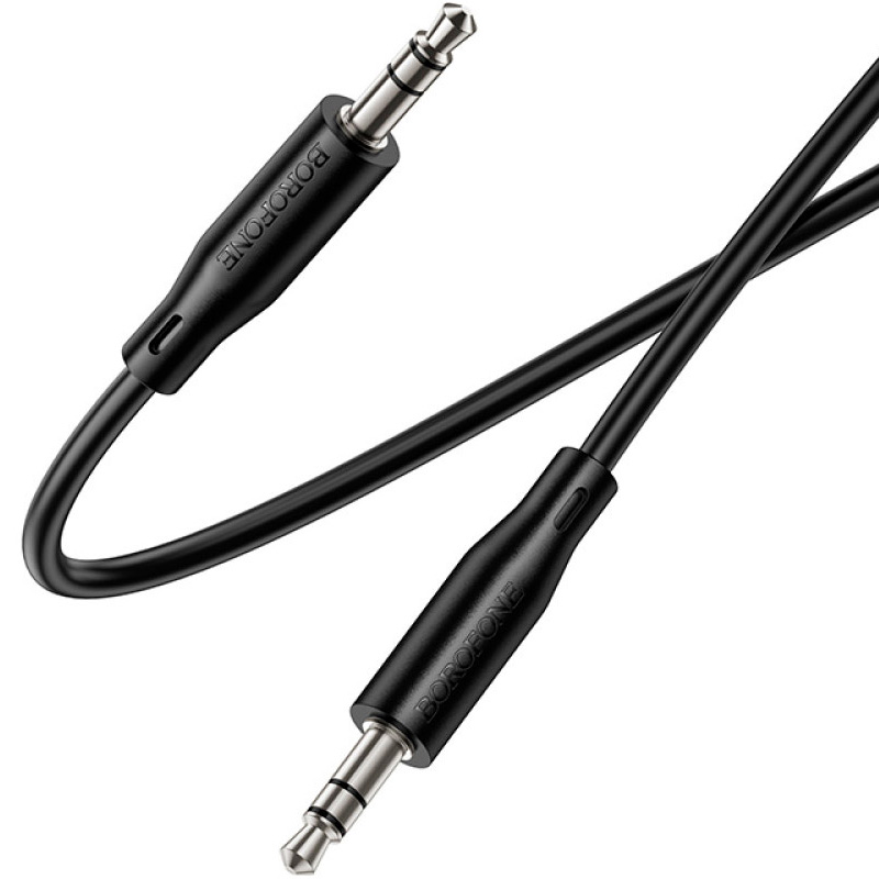 Кабель BOROFONE BL26 Standard AUX Audio Cable mini-jack 3.5mm 1м Black