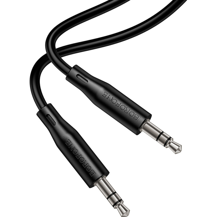 Кабель BOROFONE BL26 Standard AUX Audio Cable mini-jack 3.5mm 1м Black