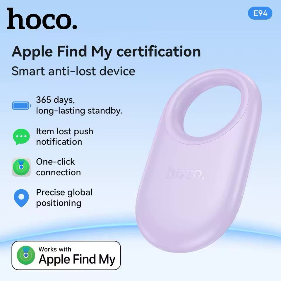 Поисковый брелок HOCO E94 Star Taro Purple