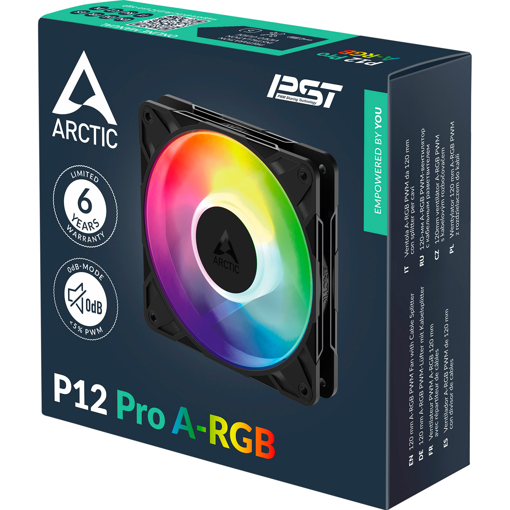 Вентилятор ARCTIC P12 Pro A-RGB Black (ACFAN00309A)