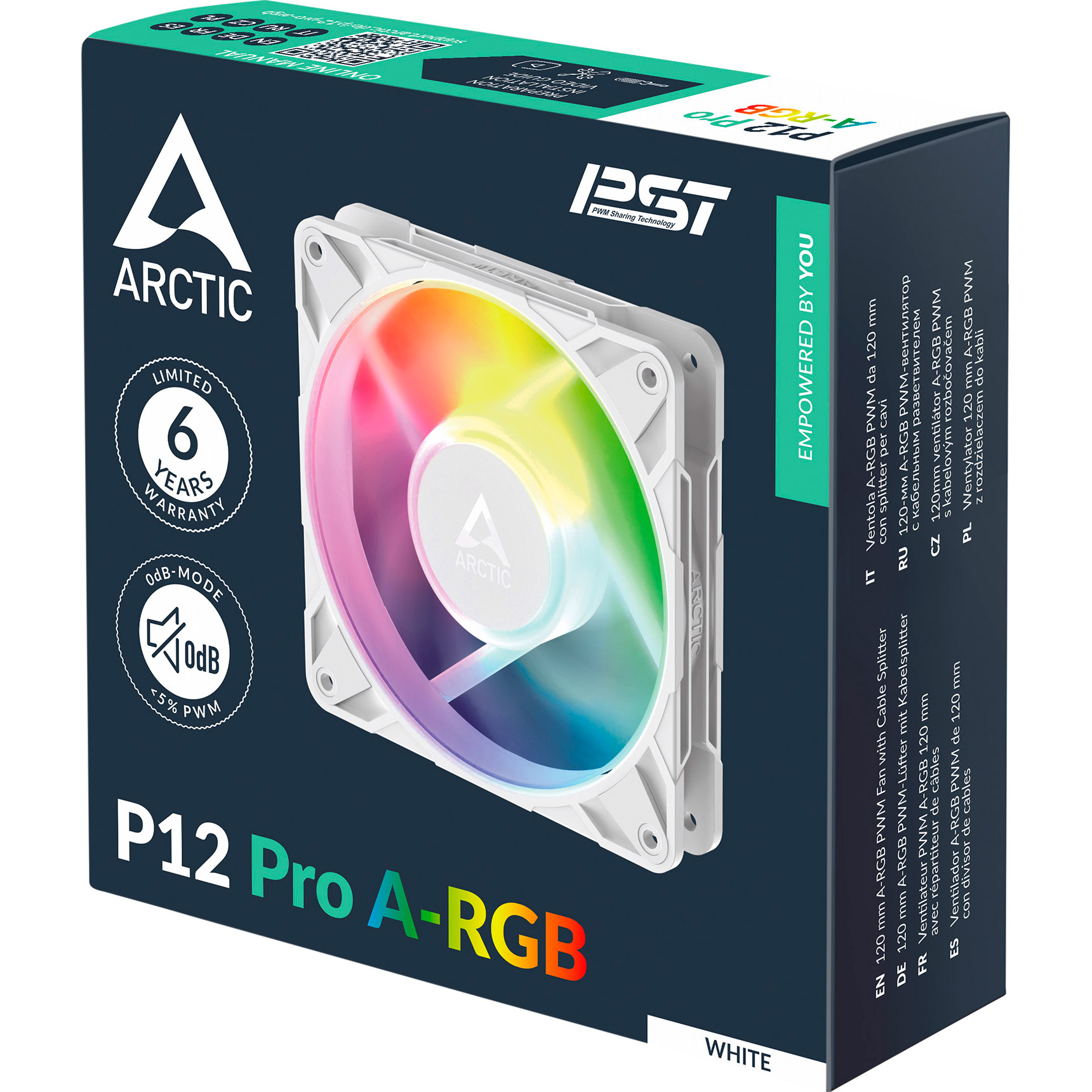 Вентилятор ARCTIC P12 Pro A-RGB White (ACFAN00311A)