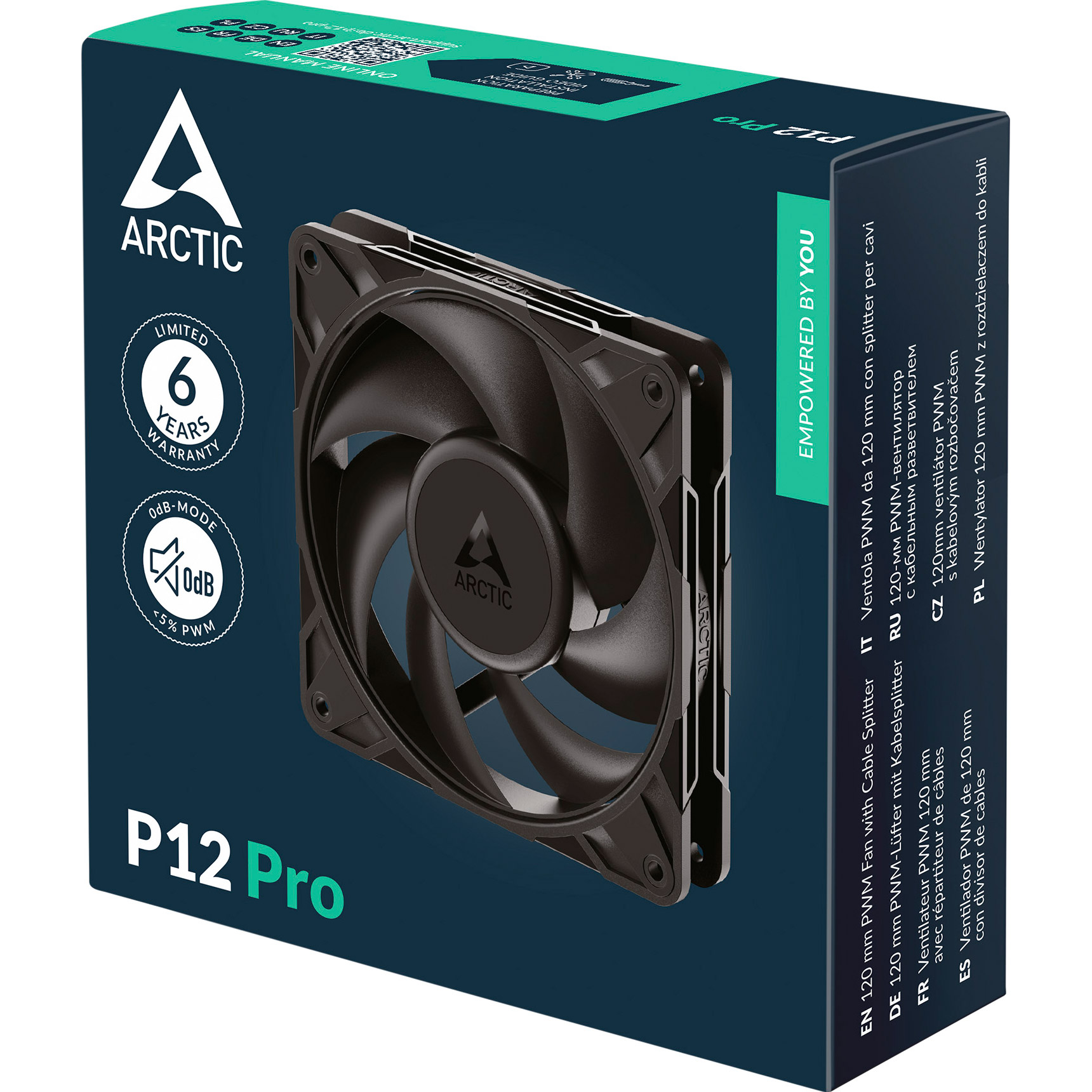Вентилятор ARCTIC P12 Pro Black (ACFAN00305A)
