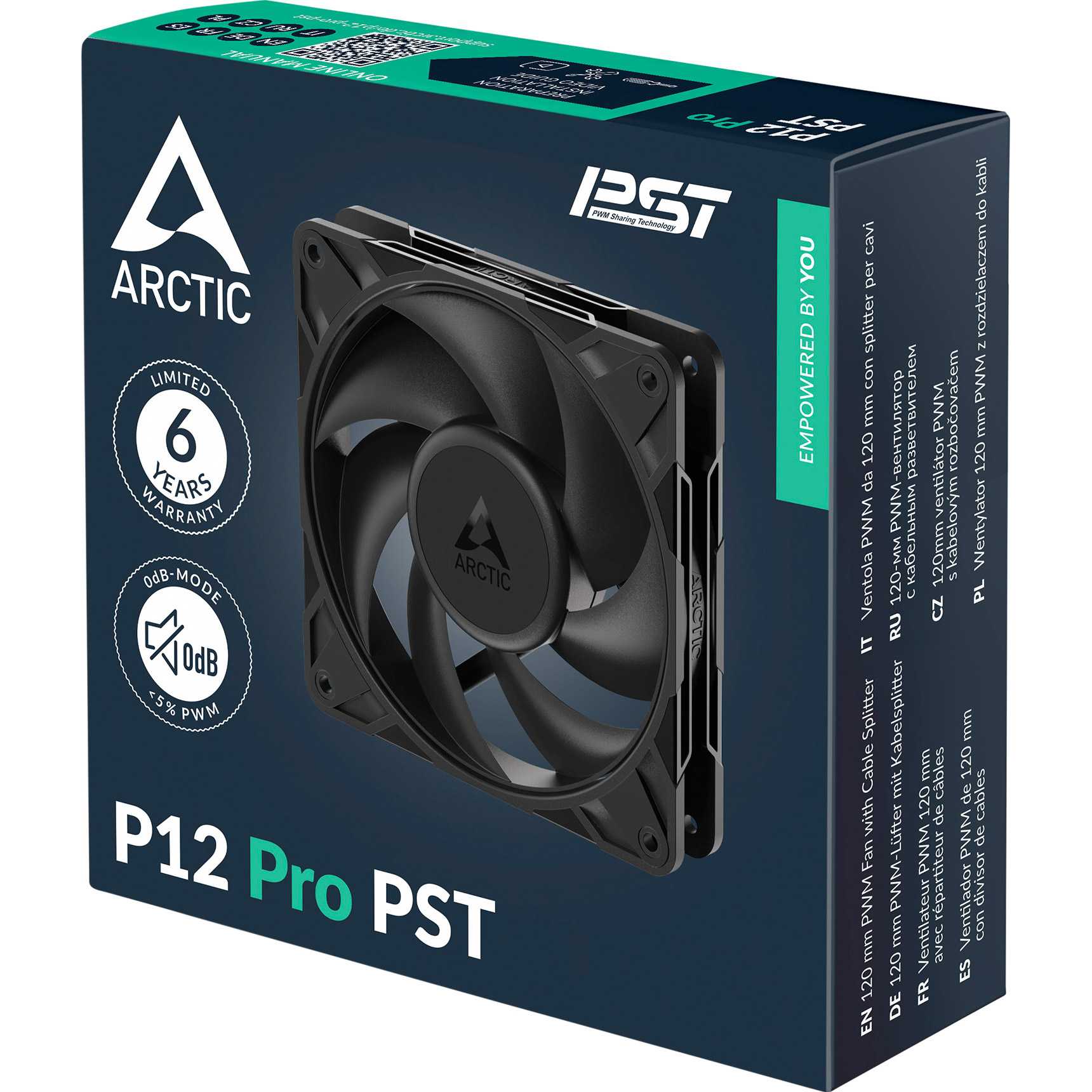 Вентилятор ARCTIC P12 Pro PST Black (ACFAN00306A)