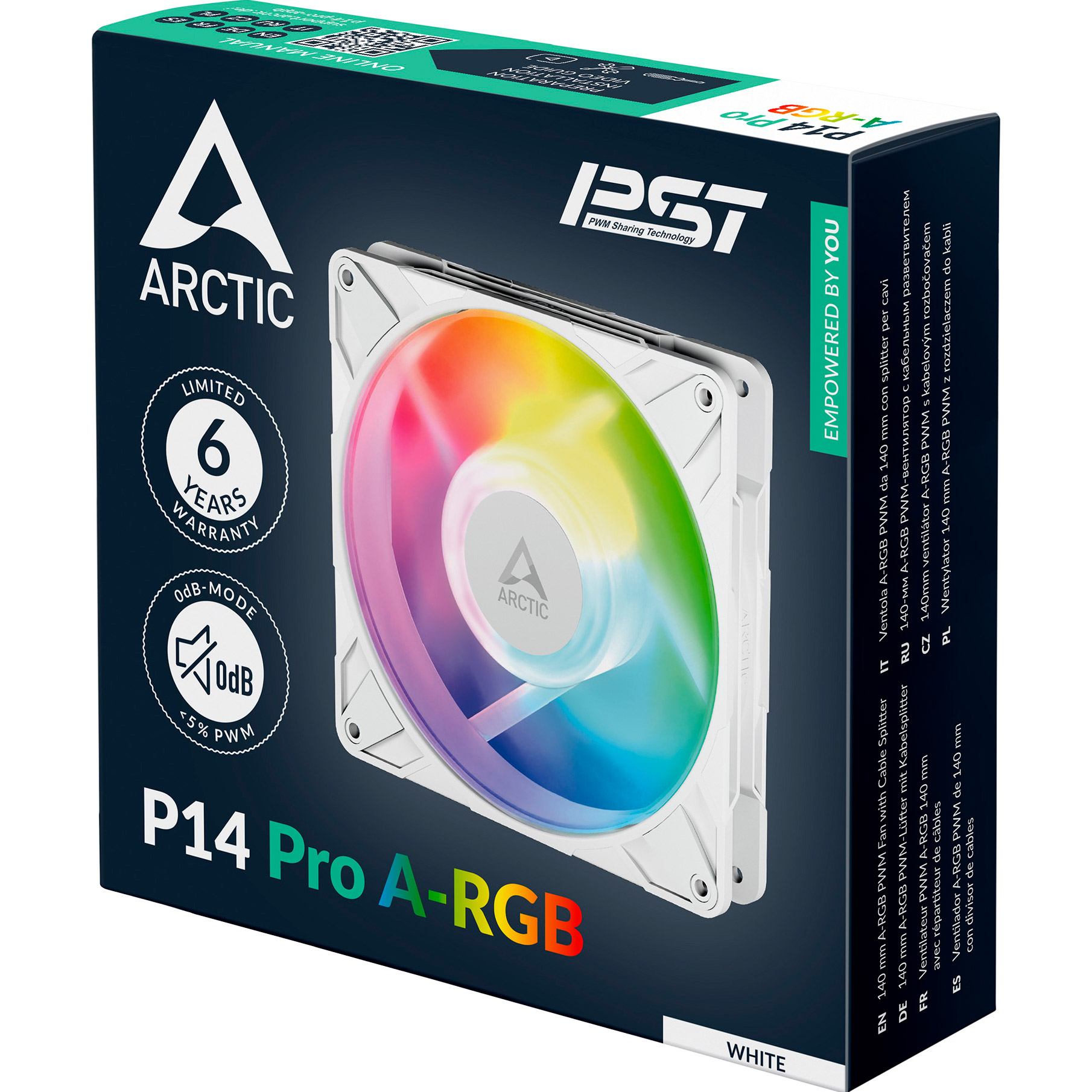 Вентилятор ARCTIC P14 Pro A-RGB White (ACFAN00318A)