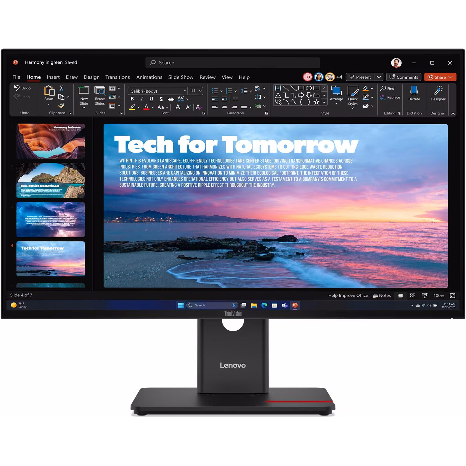 Монітор 27" LENOVO ThinkVision T27qd-40 (64AAGAT2UA)