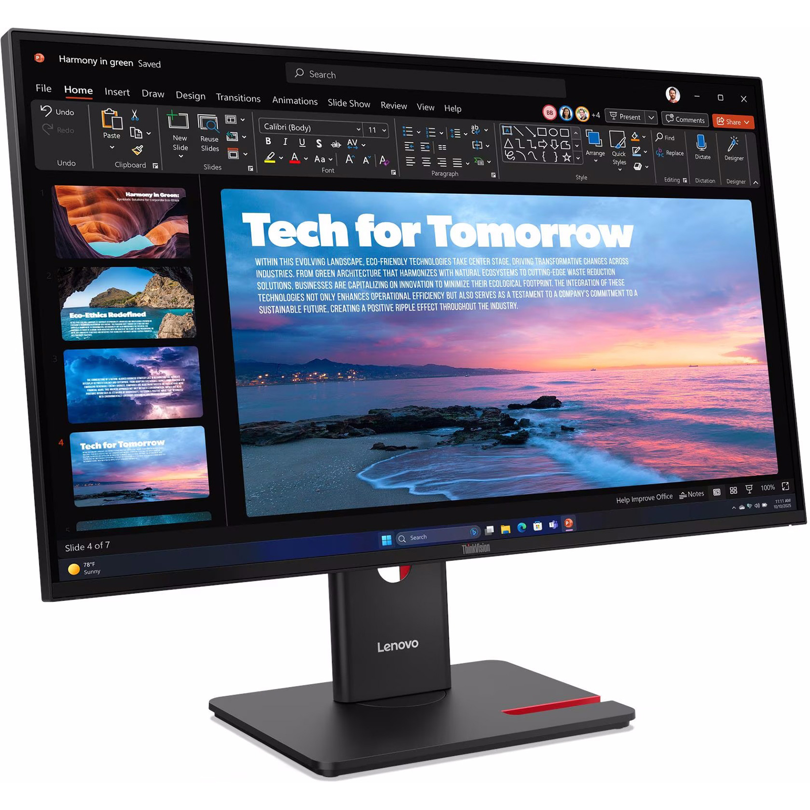 Монітор 27" LENOVO ThinkVision T27qd-40 (64AAGAT2UA)
