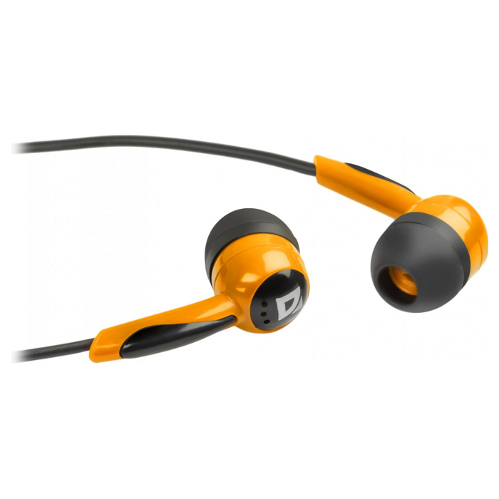 Навушники DEFENDER Basic 604 Black/Orange (63606)