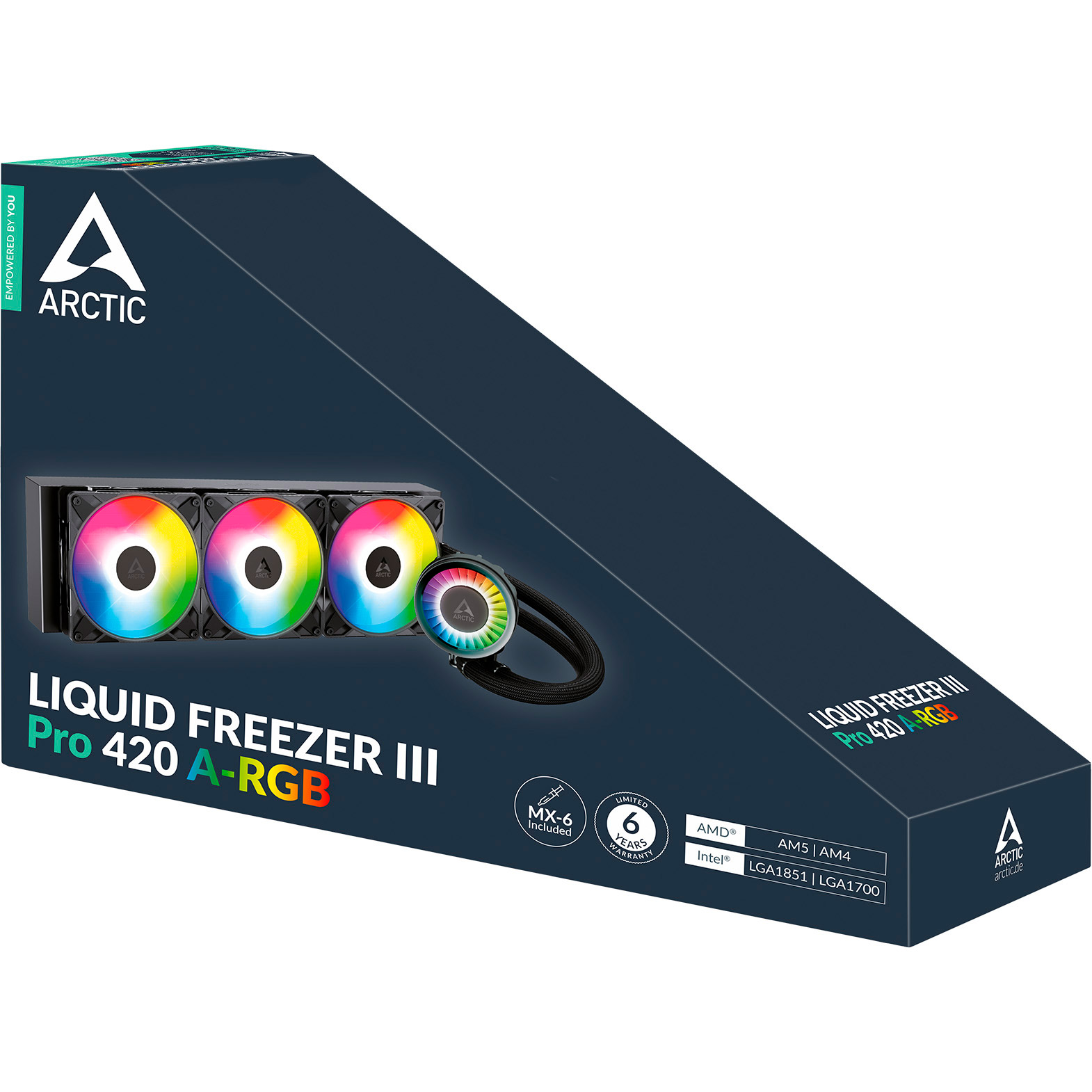 Система водяного охолодження ARCTIC Liquid Freezer III Pro 420 A-RGB Black (ACFRE00185A)