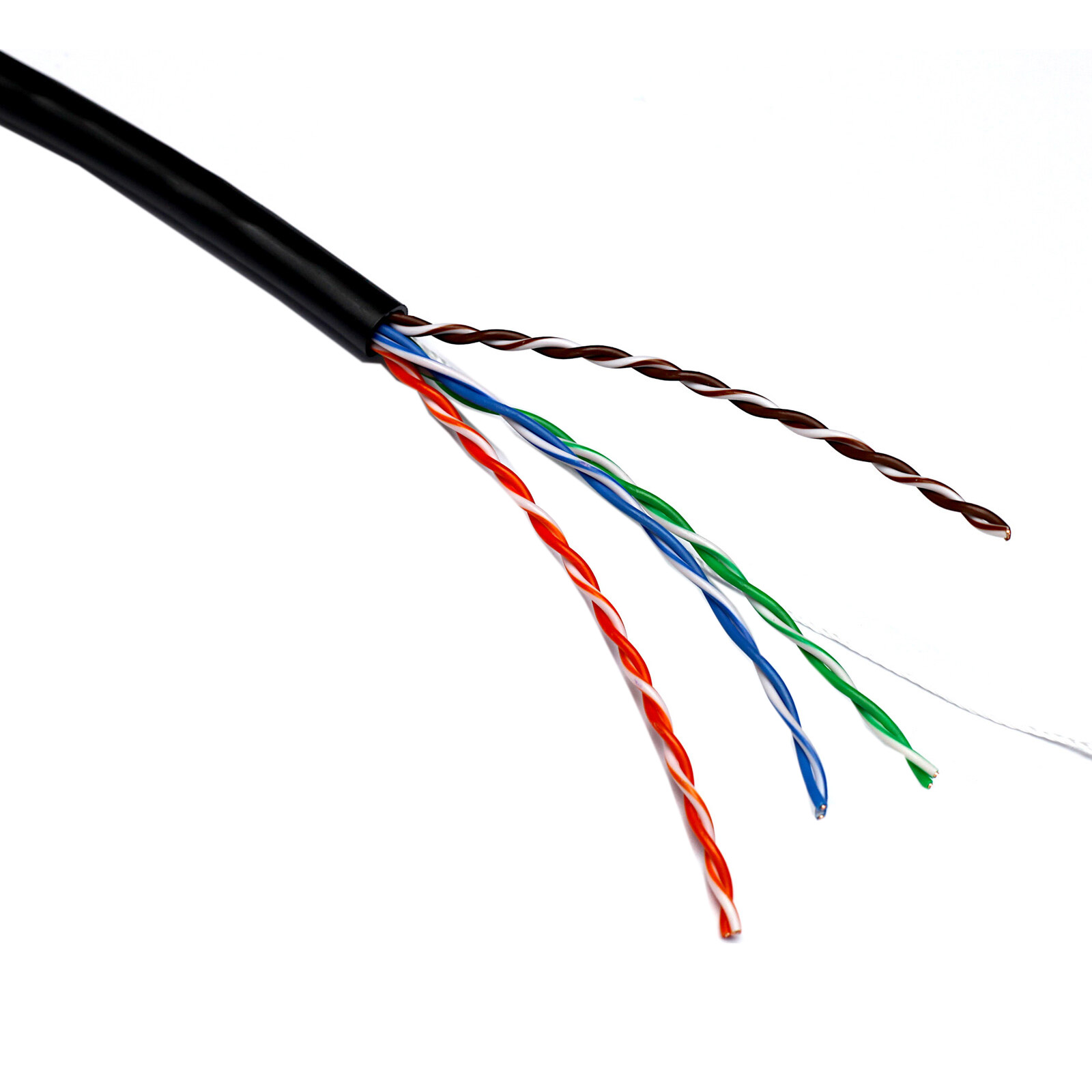 Кабель мережевий для зовнішньої прокладки EXCEL NET UTP Cat.5e 4x2x0.51 CU Black 305м