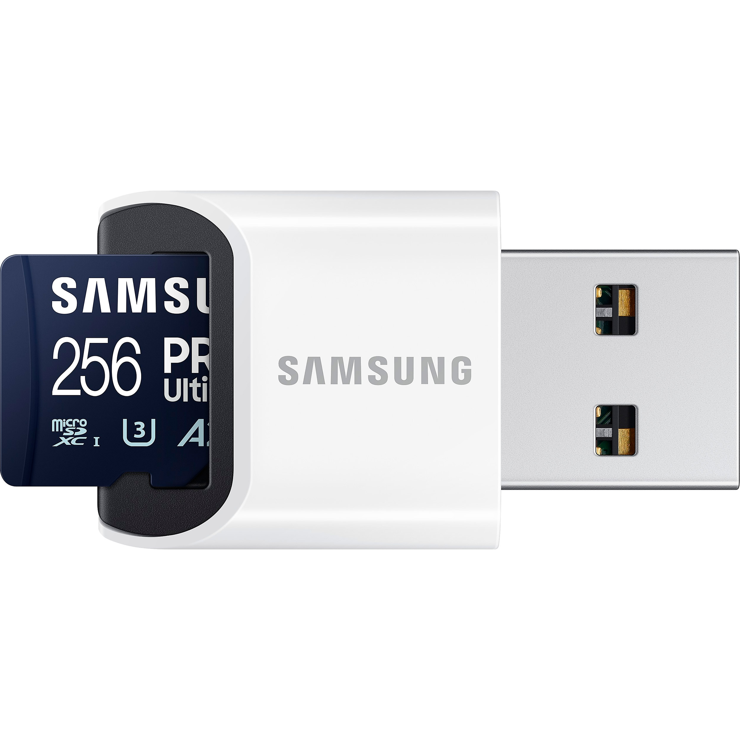 Карта пам'яті SAMSUNG microSDXC Pro Ultimate 256GB UHS-I U3 V30 A2 Class 10 w/USB-cardreader (MB-MY256SB/WW)