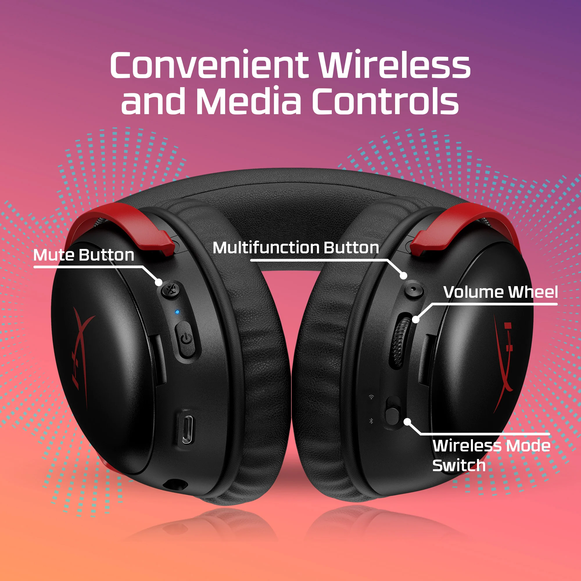 Наушники геймерские HYPERX Cloud III S Black/Red (A59Z0AA)