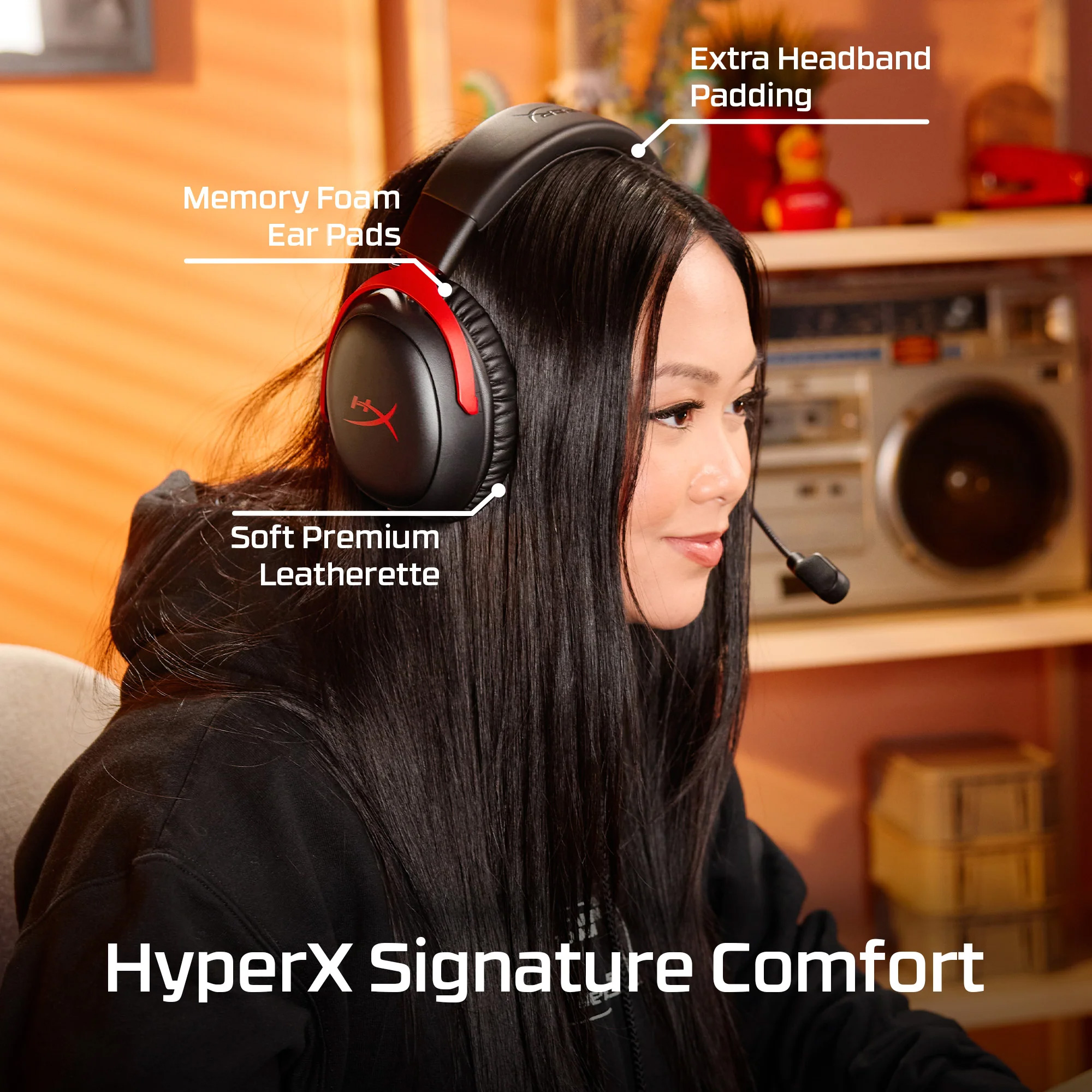 Наушники геймерские HYPERX Cloud III S Black/Red (A59Z0AA)