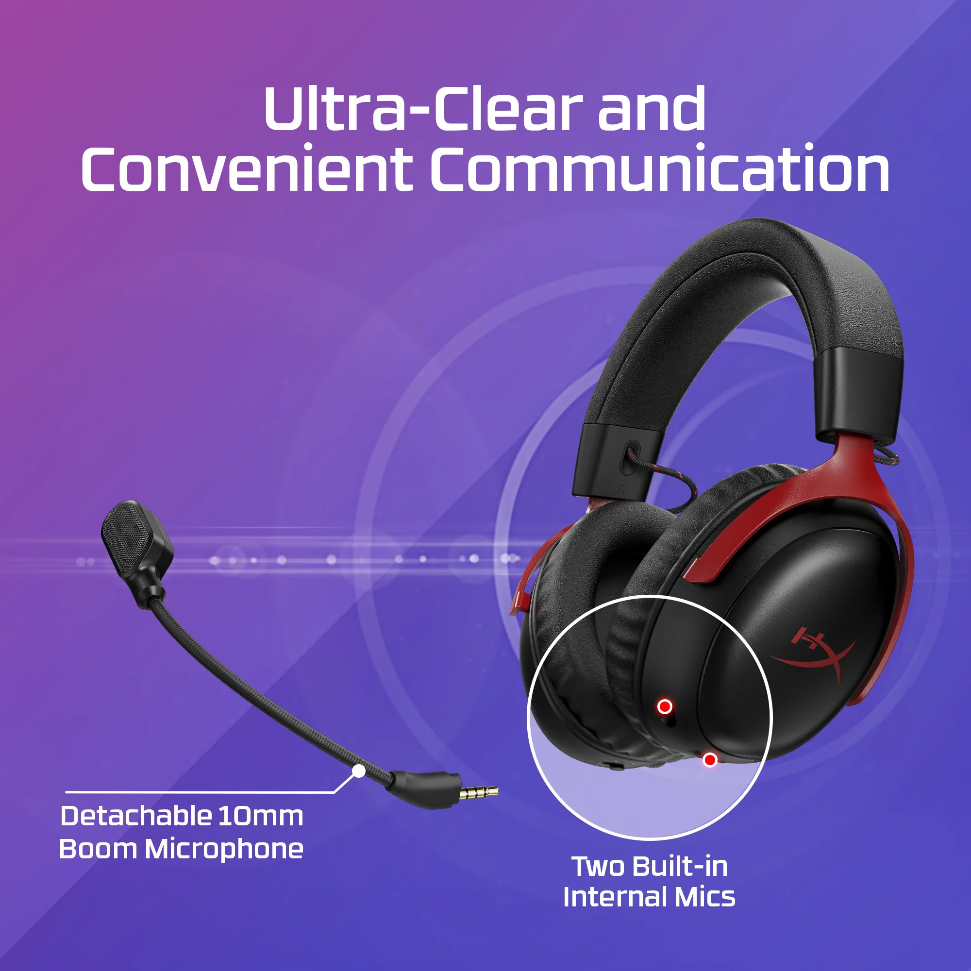 Наушники геймерские HYPERX Cloud III S Black/Red (A59Z0AA)
