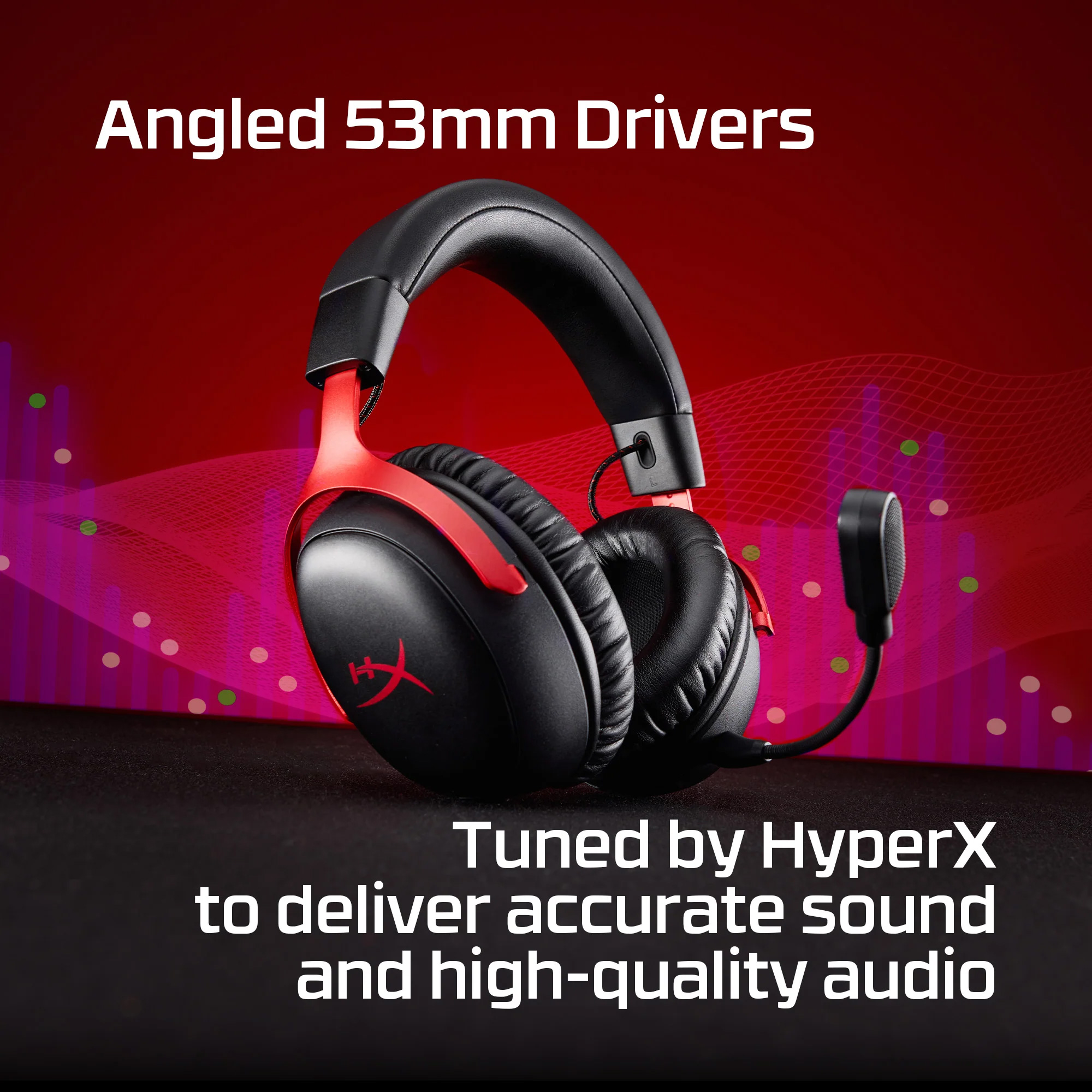 Наушники геймерские HYPERX Cloud III S Black/Red (A59Z0AA)