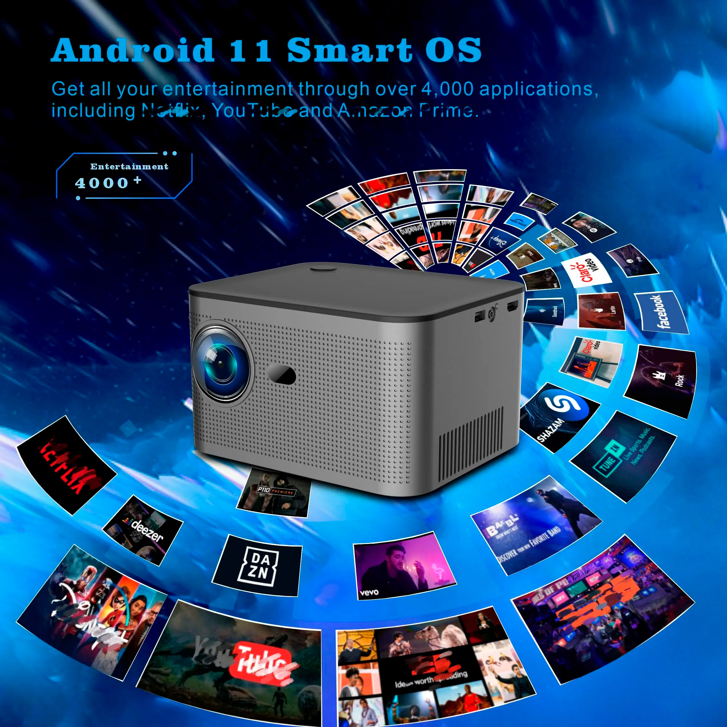 Проектор портативный H96 MAX HY350