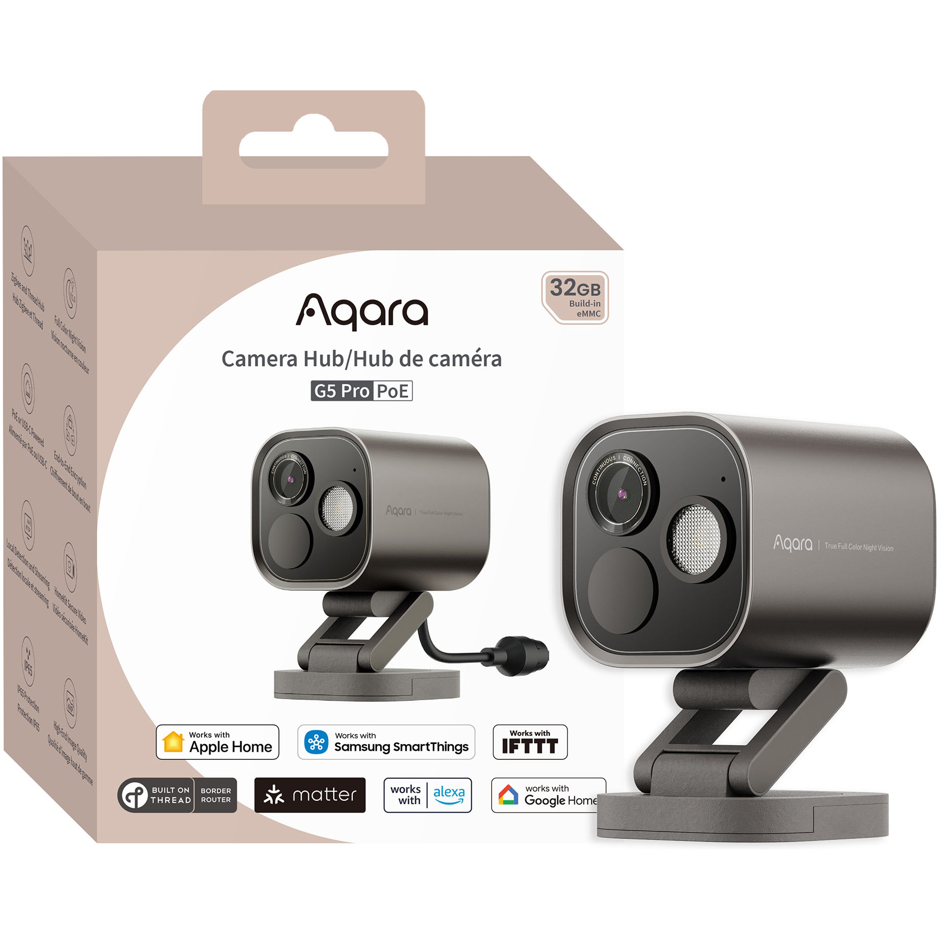 IP-камера-хаб AQARA G5 Pro PoE Gray (CH-C03D-G)