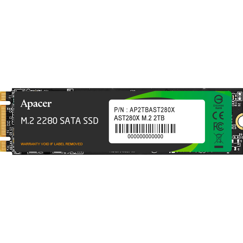 SSD диск APACER AST280X 2TB M.2 SATA (AP2TBAST280X-1)