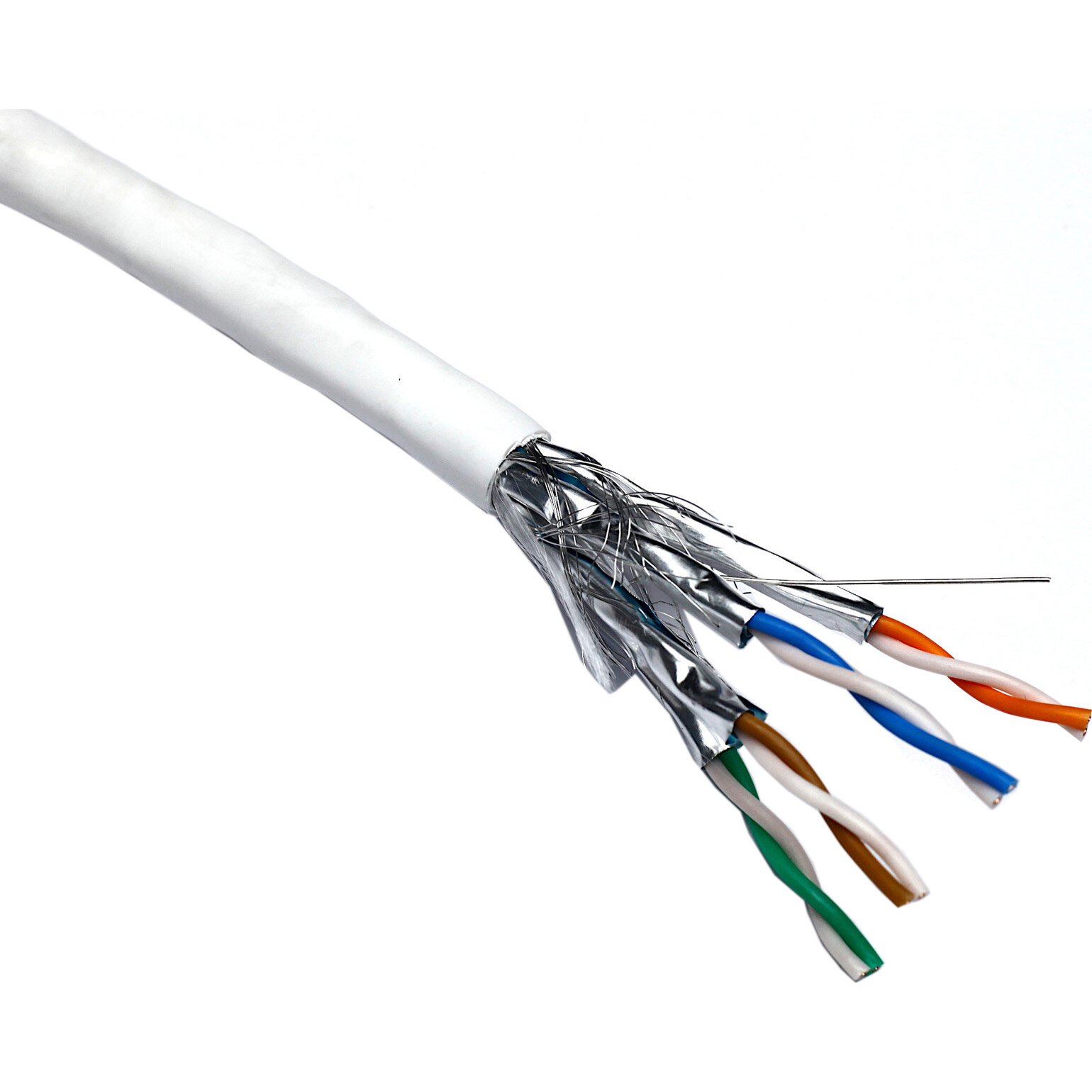 Кабель мережевий EXCEL NET S/FTP Cat.6a LSOH 4x2x0.57 CU White 500м