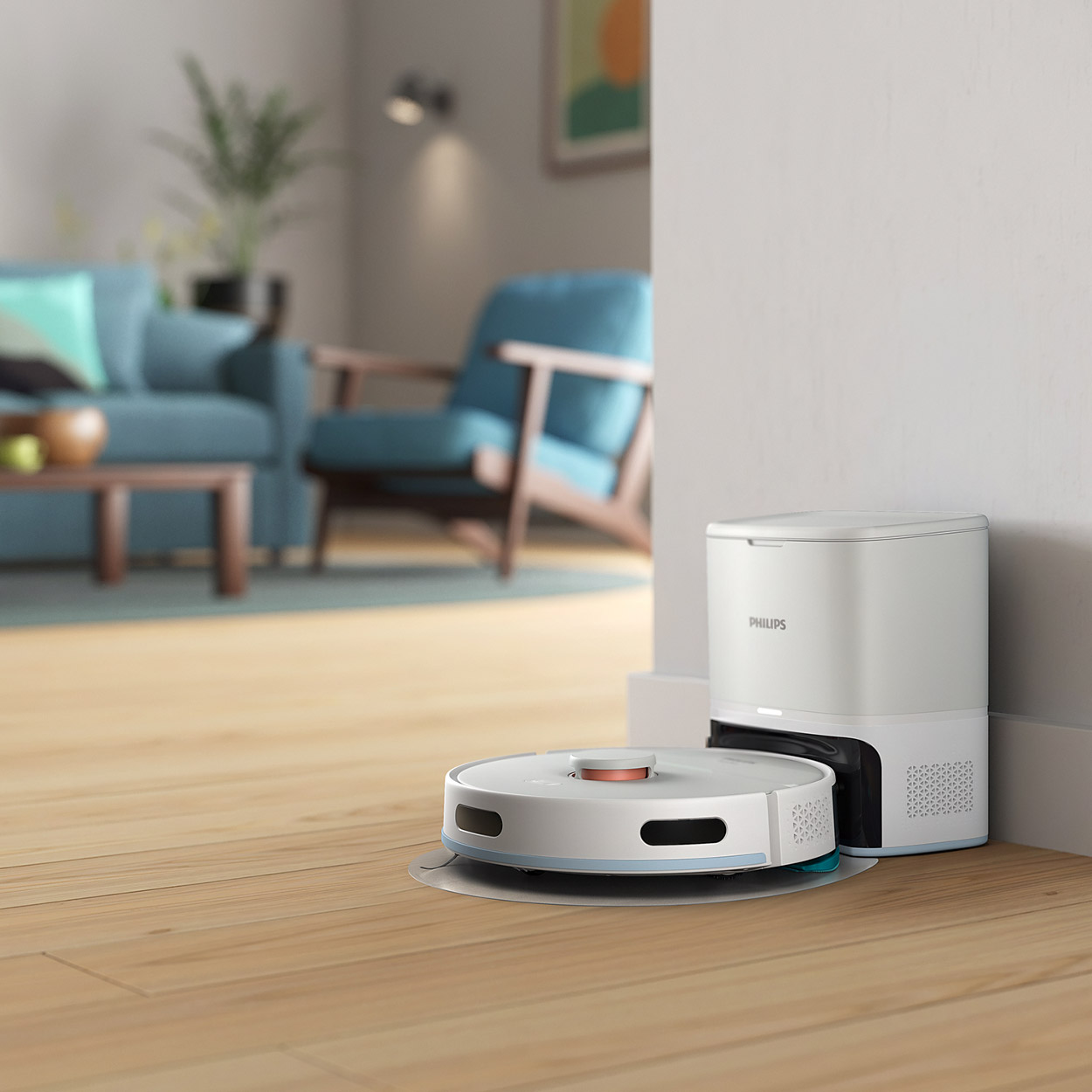 Робот-пилосос PHILIPS HomeRun 2000 White (XU2100/25)
