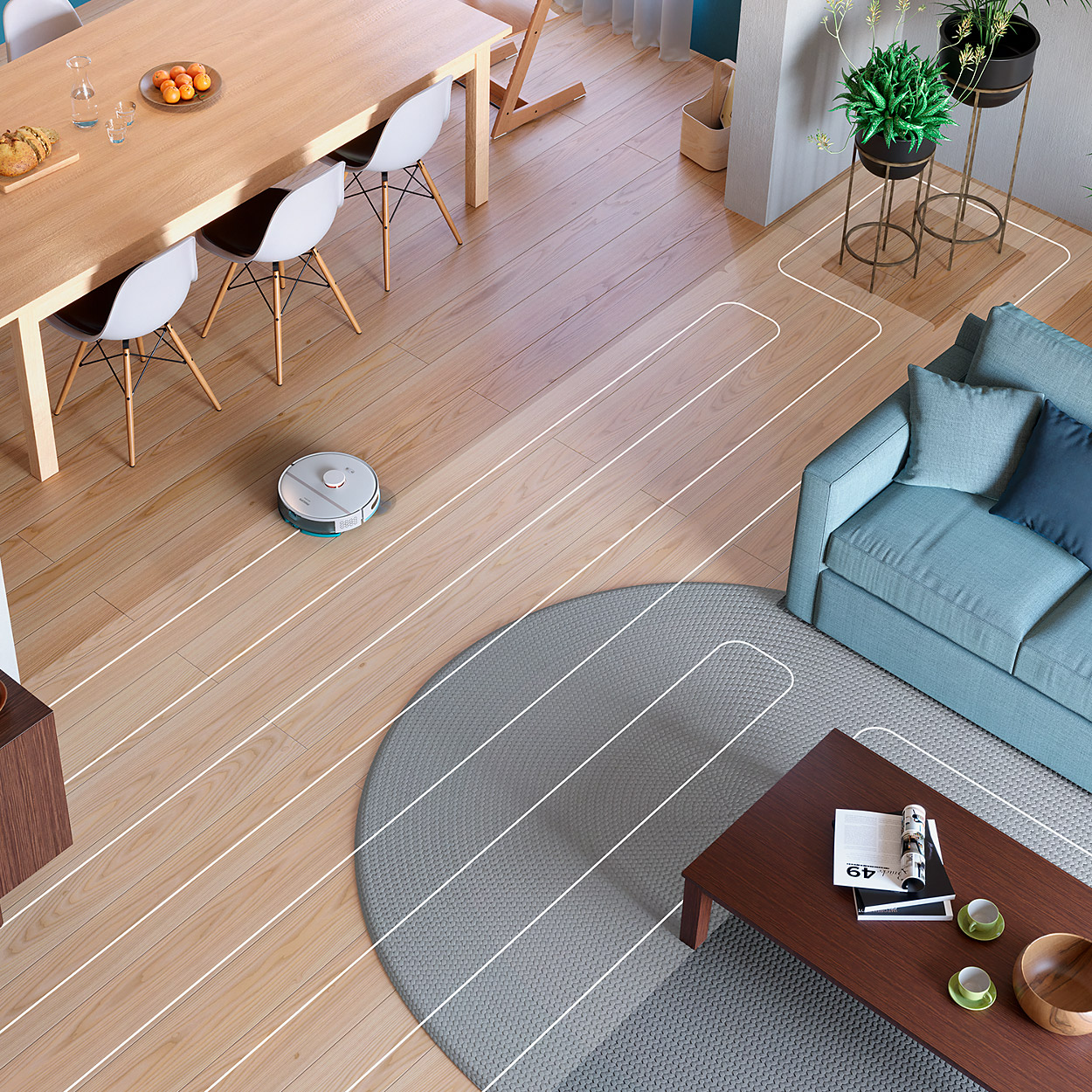 Робот-пилосос PHILIPS HomeRun 2000 White (XU2100/25)