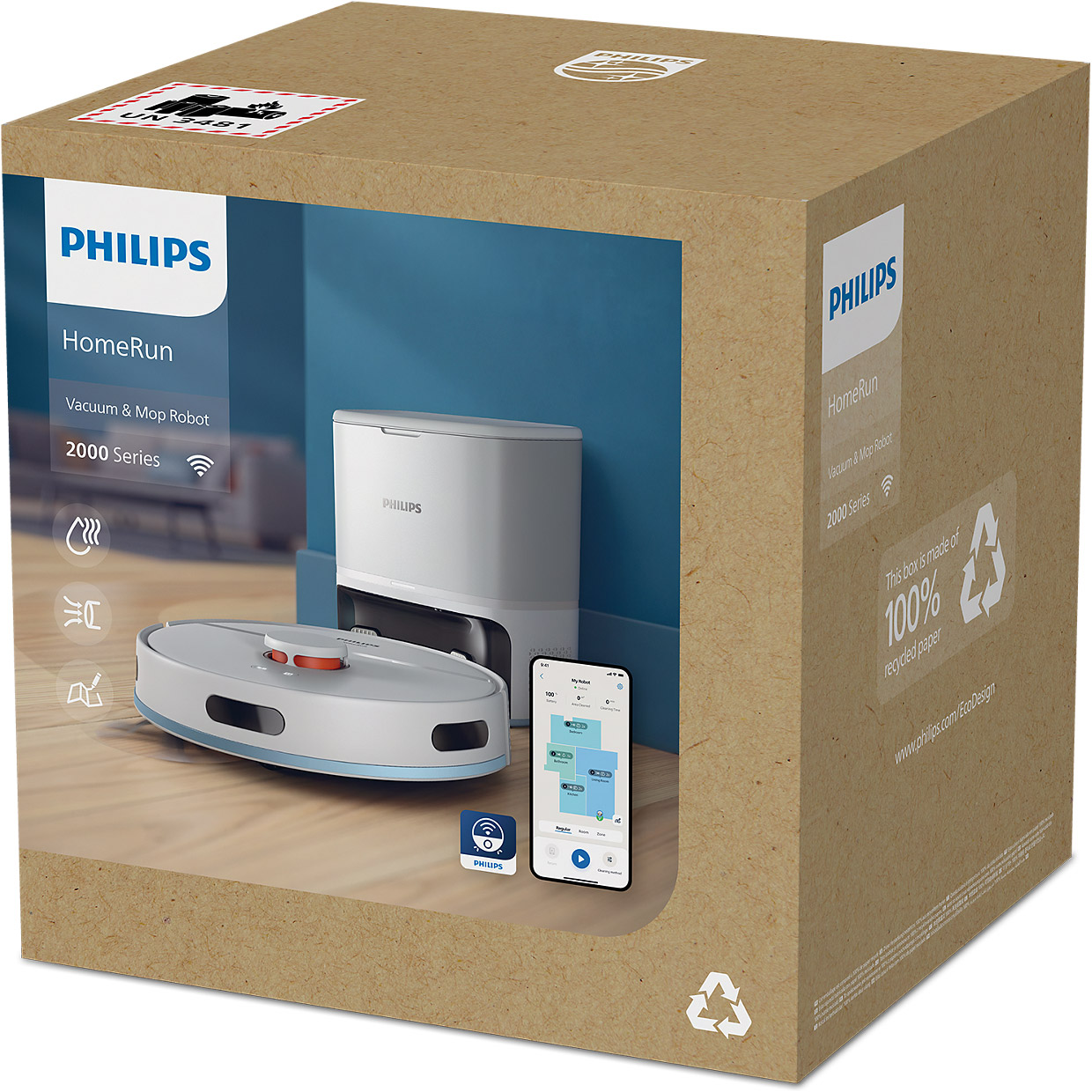 Робот-пилосос PHILIPS HomeRun 2000 White (XU2100/25)