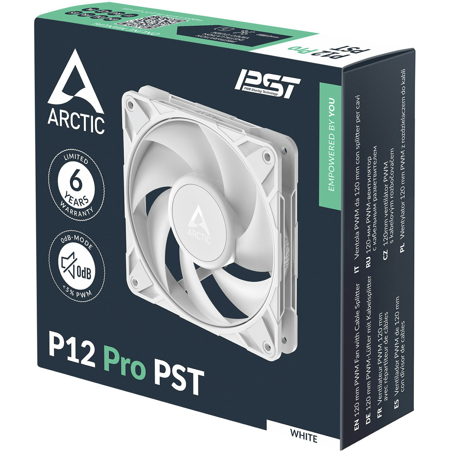 Вентилятор ARCTIC P12 Pro PST White (ACFAN00308A)