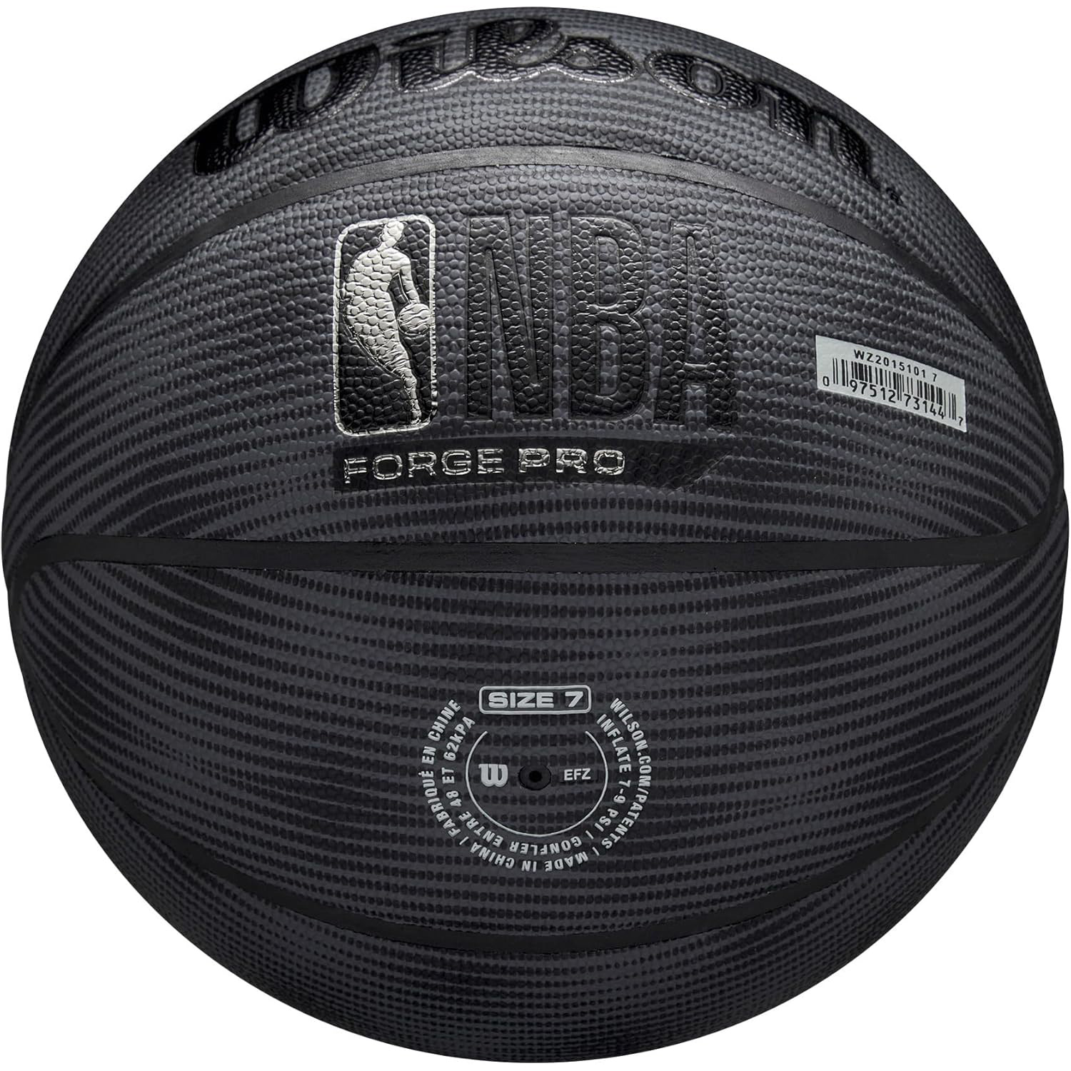 Мяч баскетбольный WILSON NBA Forge Pro Midnight Size 7 (WZ2015101XB7)