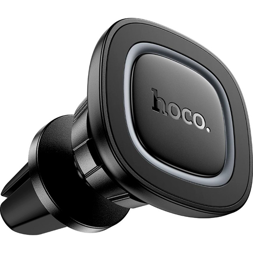 Автотримач для смартфона HOCO H72 Crown Magnetic Car Holder Air Outlet Black Metal Gray