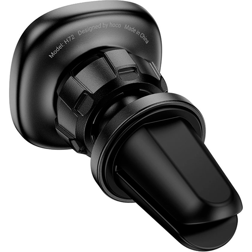Автотримач для смартфона HOCO H72 Crown Magnetic Car Holder Air Outlet Black Metal Gray