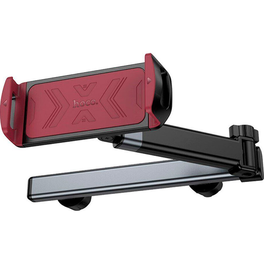 Автотримач для планшета HOCO H69 Gamble Telescopic Tablet Car Holder Rear Pillow Black/Red