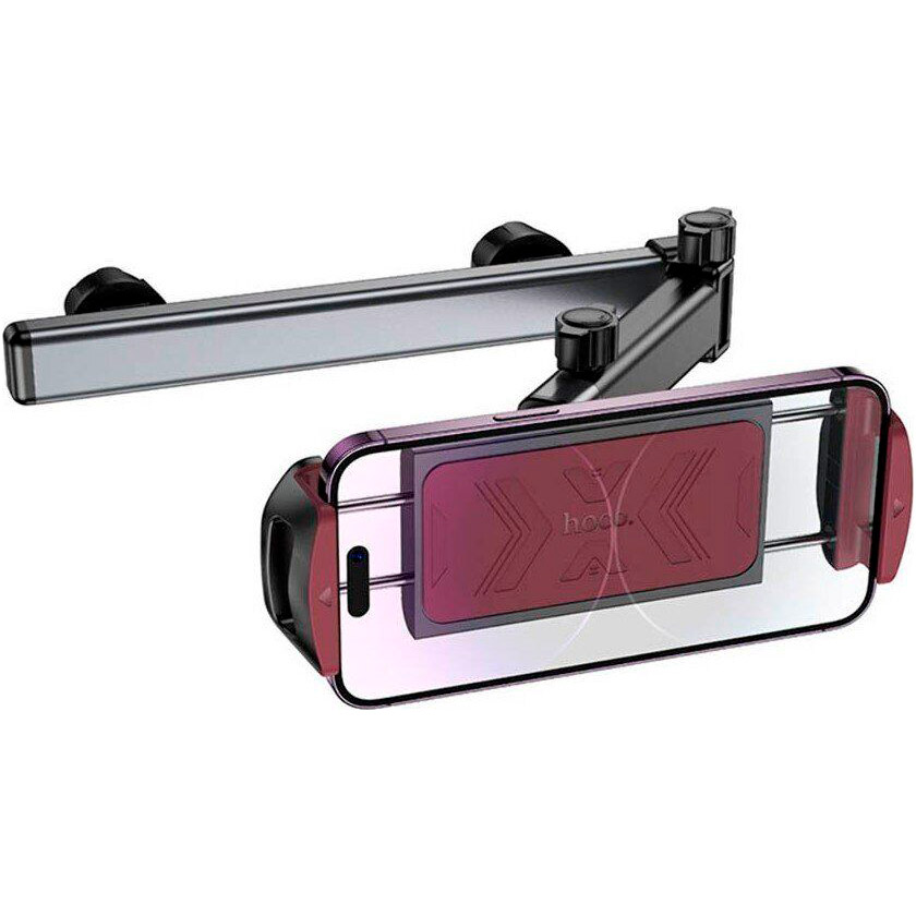 Автотримач для планшета HOCO H69 Gamble Telescopic Tablet Car Holder Rear Pillow Black/Red