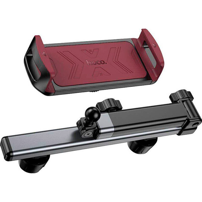 Автотримач для планшета HOCO H69 Gamble Telescopic Tablet Car Holder Rear Pillow Black/Red