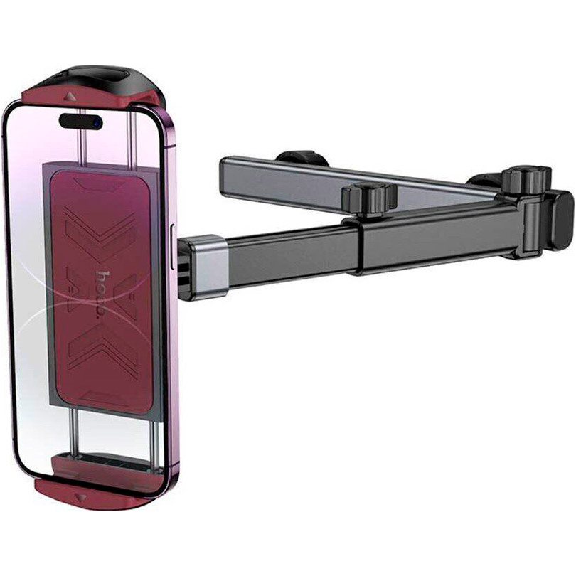Автотримач для планшета HOCO H69 Gamble Telescopic Tablet Car Holder Rear Pillow Black/Red