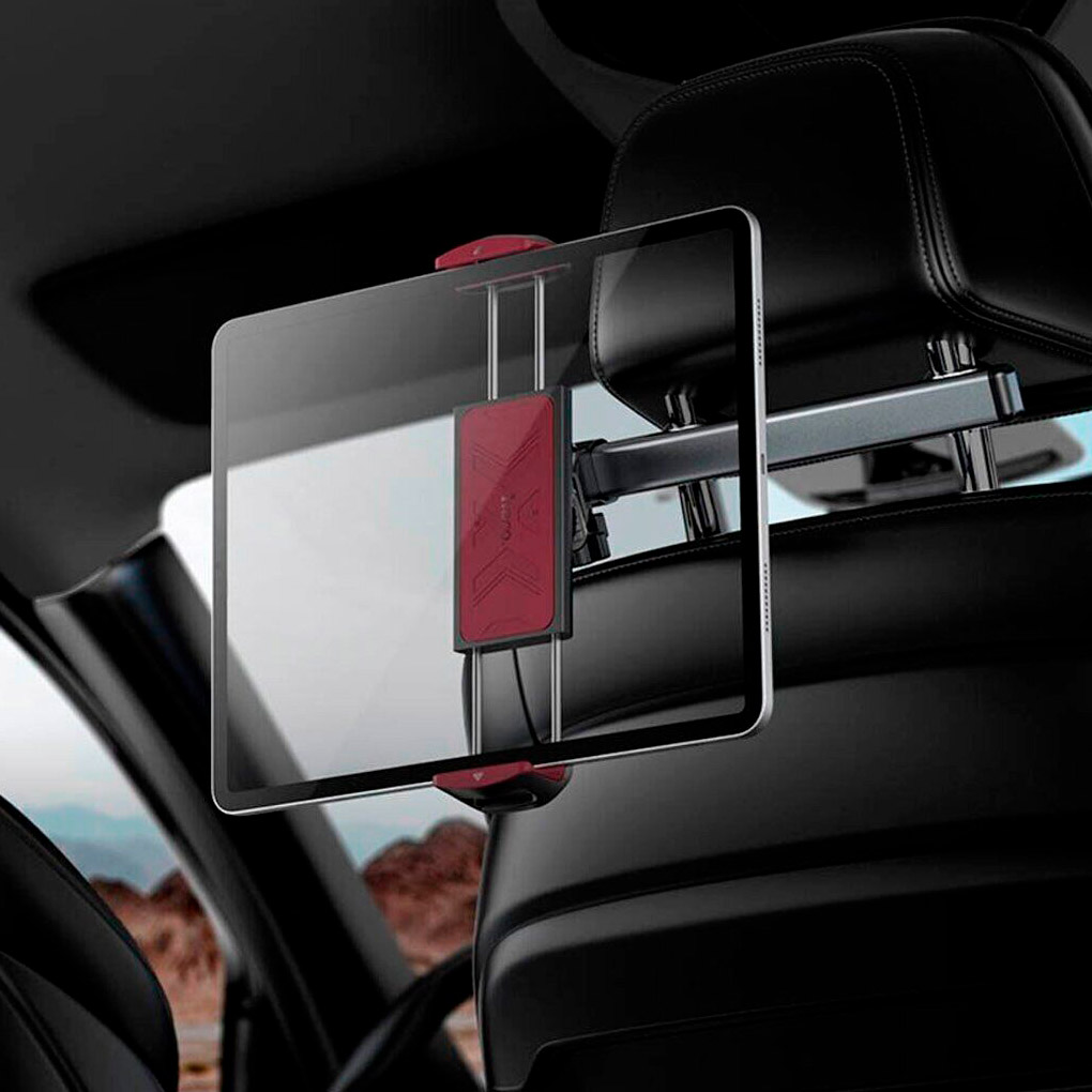 Автотримач для планшета HOCO H69 Gamble Telescopic Tablet Car Holder Rear Pillow Black/Red
