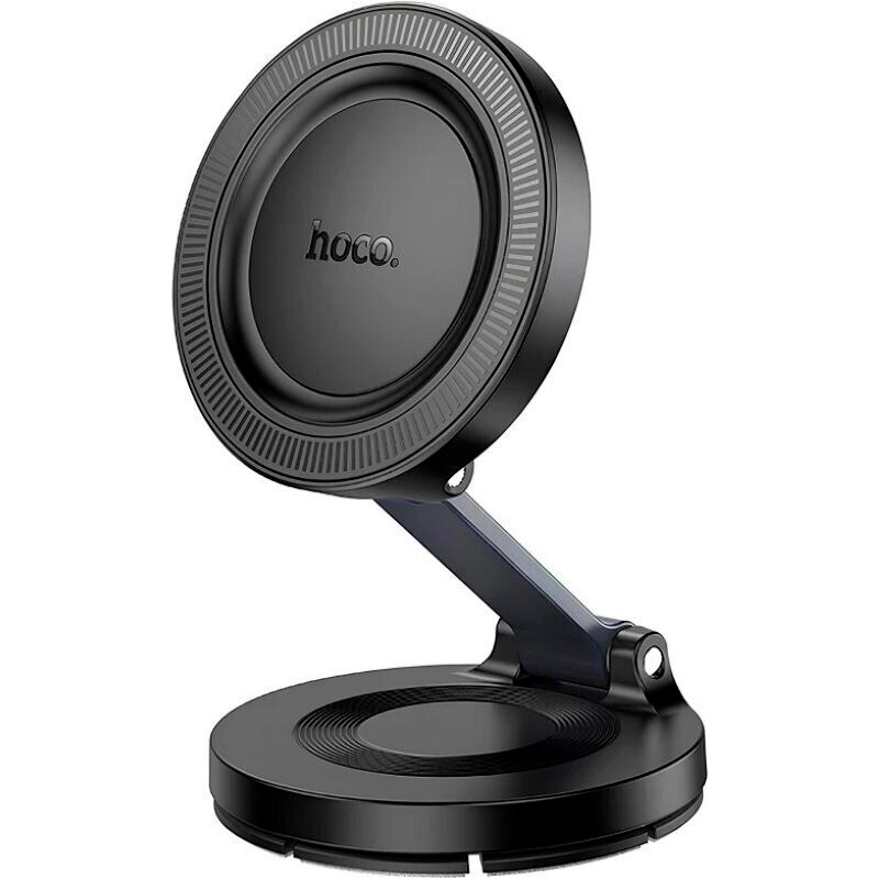 Автотримач для смартфона HOCO H61 Show Folding Ring Magnetic Car Holder Dashboard Black Metal Gray