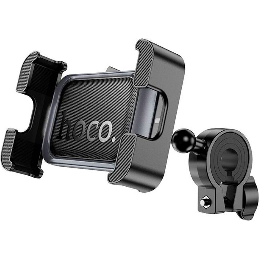 Велодержатель для смартфона HOCO H82 Vista Bicycle Motorcycle Universal Holder Black Metal Gray
