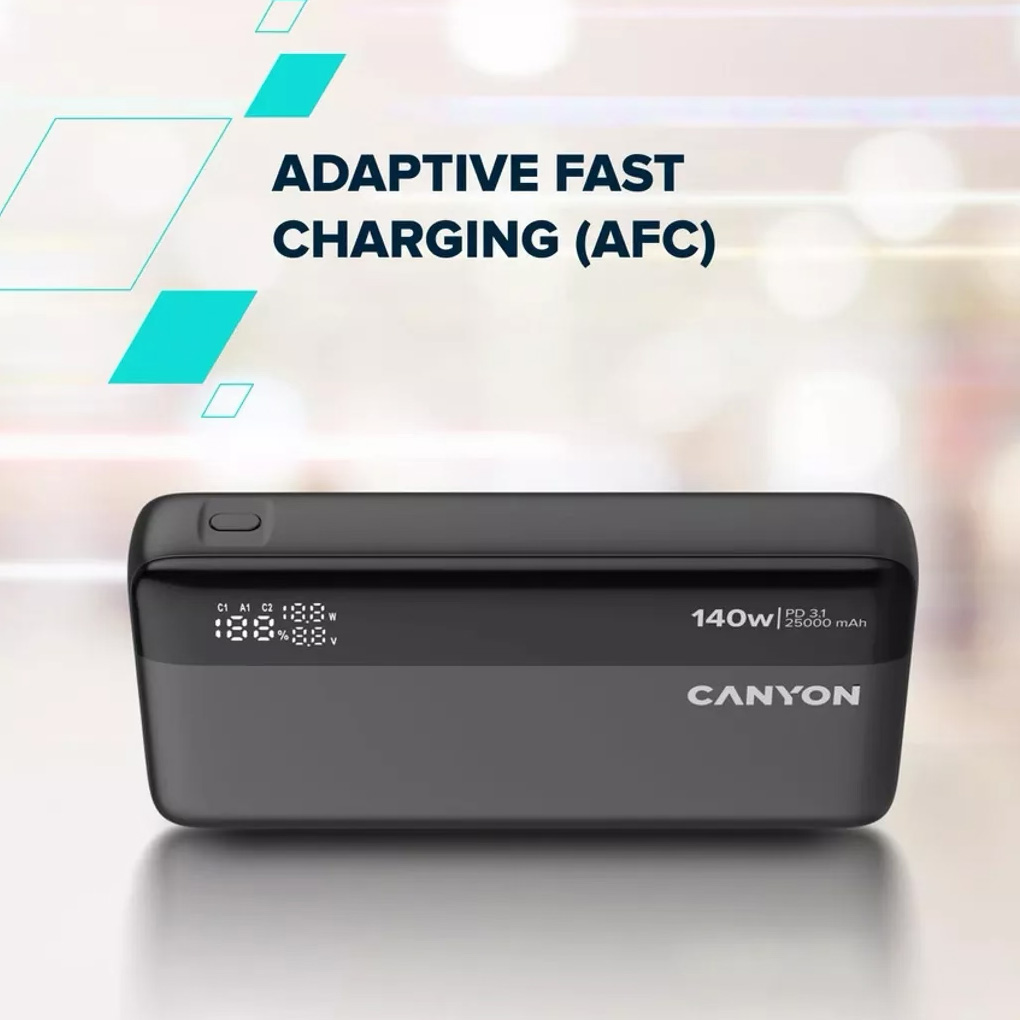 Повербанк CANYON OnPower 240 140W 25000mAh