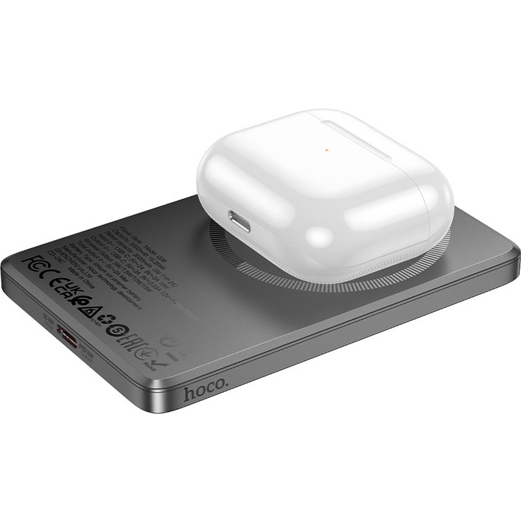 Повербанк MagSafe HOCO Q26 Joy 20W 5000mAh Metal Gray