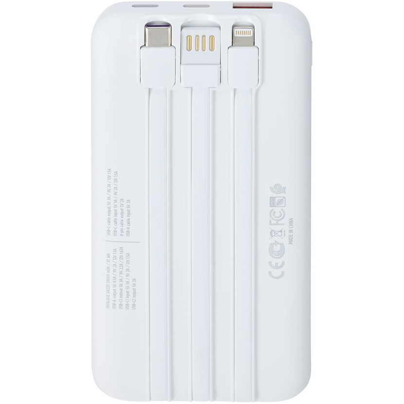Повербанк RIVACASE Rivapower VA2211 QC/PD 22.5W 10000mAh White