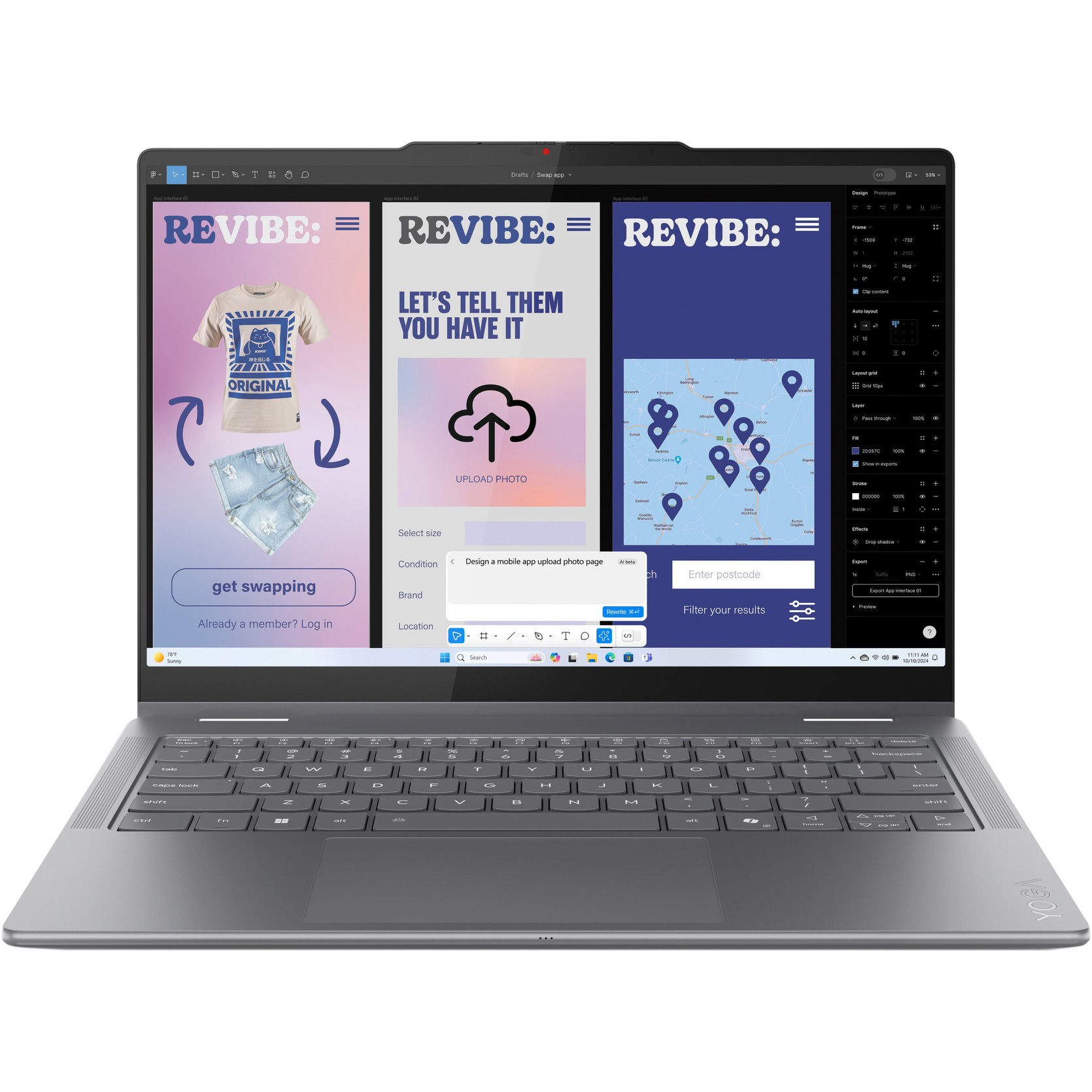 Ноутбук LENOVO Yoga 7 2-in-1 14ILL10 Luna Gray (83JQ009VRA)