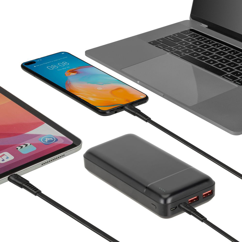 Повербанк RIVACASE Rivapower VA2102 QC/PD 22.5W 20000mAh Black