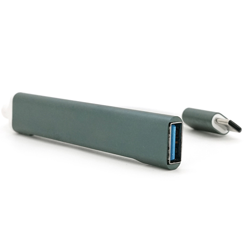 USB-хаб VOLTRONIC YT-TC3H4-B 10cm Black