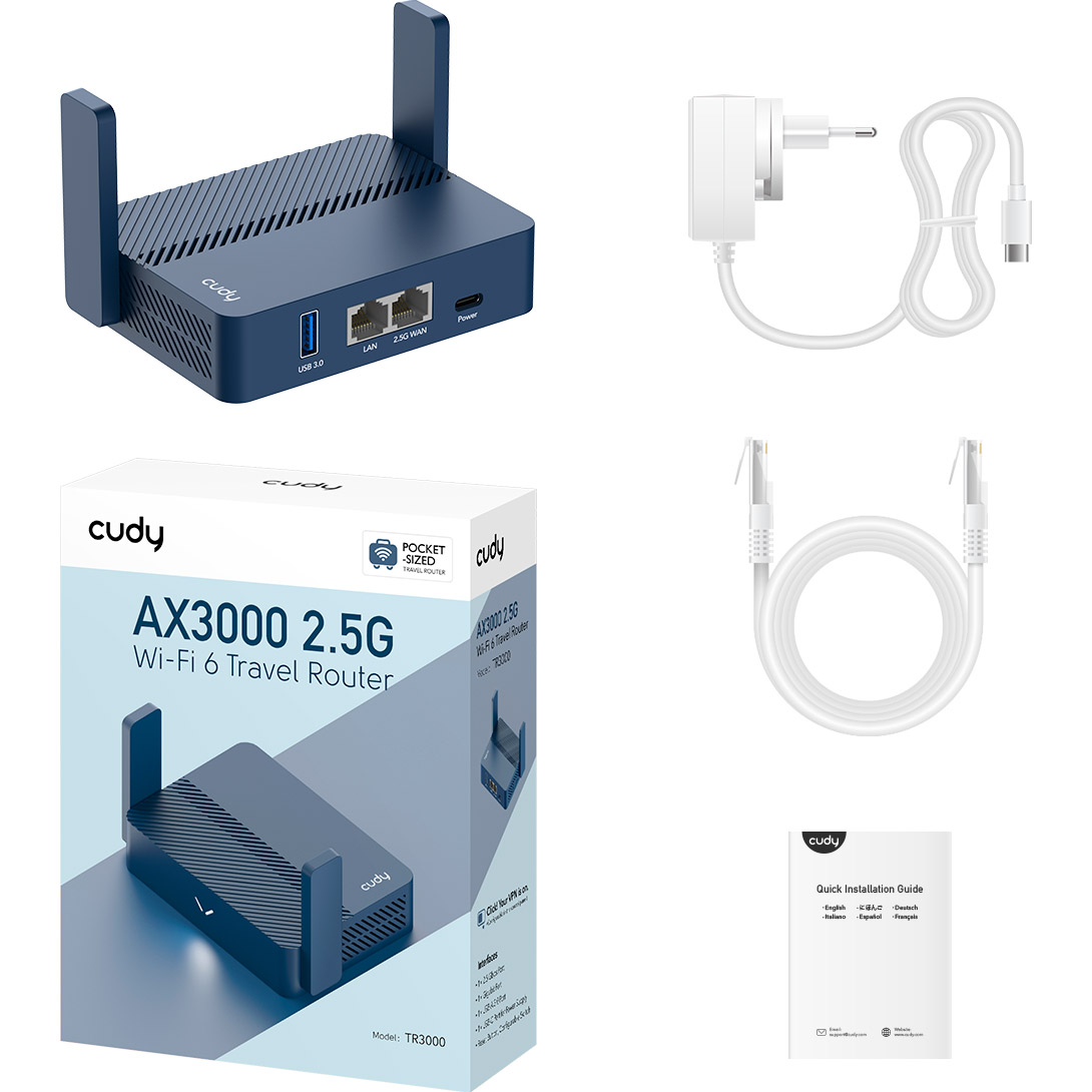 Wi-Fi роутер CUDY TR3000