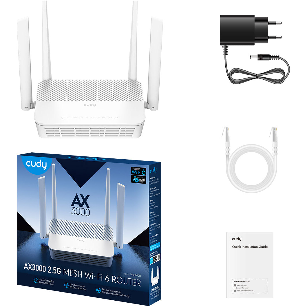 Wi-Fi роутер CUDY WR3000H