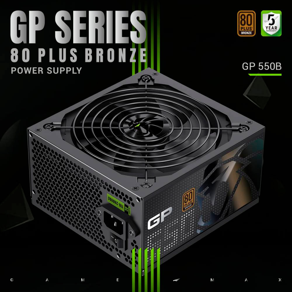 Блок питания 550W GAMEMAX GP-550B Black