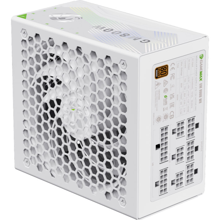 Блок питания 800W GAMEMAX GM-800B Efficient White